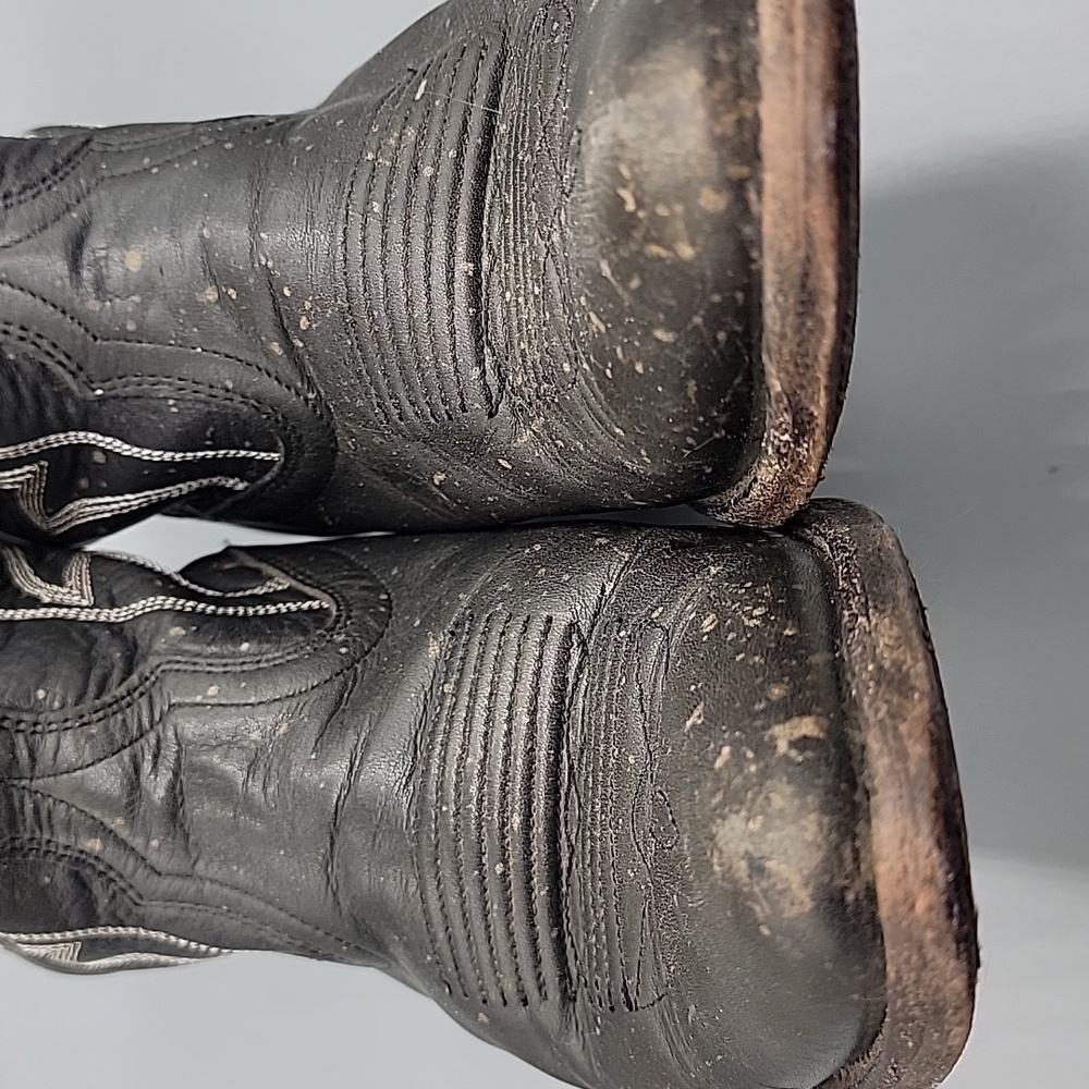 Tecovas Jolene Black Leather Boots 7.5 - Picture 9 of 14